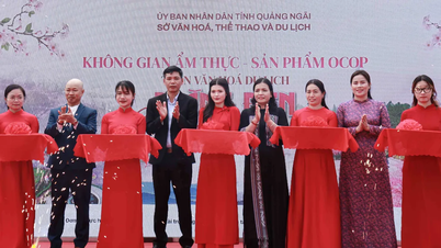 Quang Ngai: Åpning av et område for mat og OCOP-produkter.