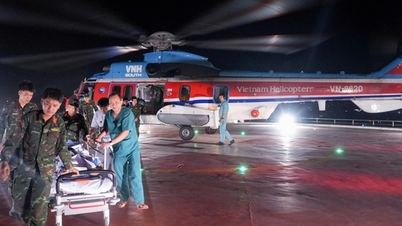 Snelle consultatie en overplaatsing van visser met herseninfarct van Nam Yet Island naar het vasteland.