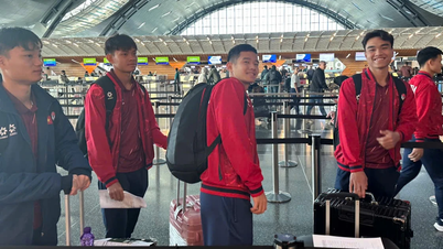 Echipa Vietnamului U23 călătorește în Arabia Saudită, pregătită pentru finala Campionatului Asiatic.