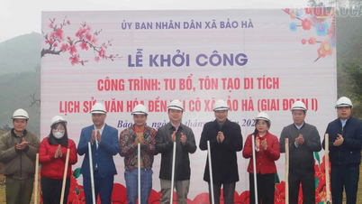 Bao Ha inicia projeto para restaurar e renovar o templo Hai Co, um patrimônio histórico e cultural.