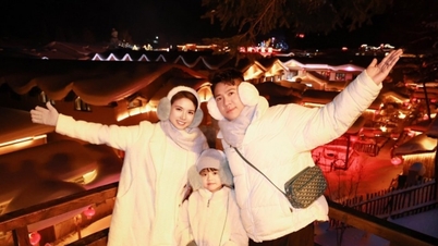 China: Una familia de Hanoi gasta 100 millones de VND para celebrar la Nochevieja con un frío de -27°C.