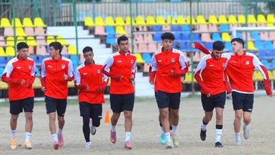 Sốc khi U23 Iraq tập luyện với 9 cầu thủ