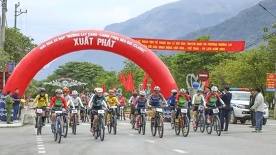 Aan de wielerwedstrijd "Green Muong Lay - Conquering the Wind Pass" namen 150 atleten deel.