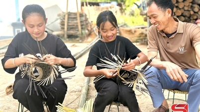 Muong E משמר ומקדם את ערך אריגת הראטן והבמבוק המסורתית.