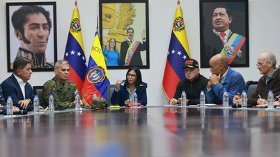 Venezuelas Interimspräsident hält erste Kabinettssitzung ab.