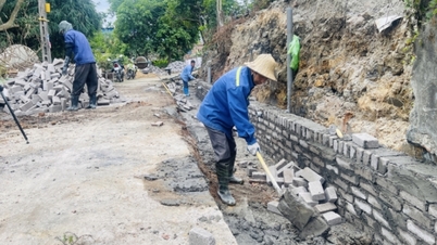 Removing the "bottleneck" of urban flooding in Vang Danh.