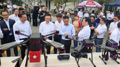 Prueba de drones de reparto en la ciudad de Ho Chi Minh.
