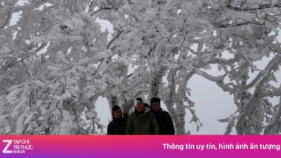 Auf dem Gipfel des Phia Oac zeigte sich Frost.
