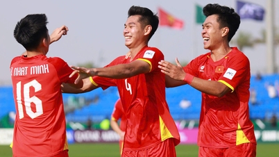 Vietnam U23 team wins against Jordan for the first time in the Asian tournament.