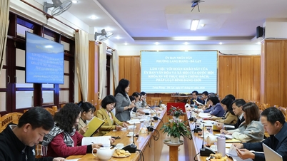 ក្រុមស្ទង់មតិរបស់រដ្ឋសភាកំពុងធ្វើការនៅសង្កាត់ឡាងបៀង ទីក្រុងដាឡាត់។