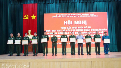 The Khanh Hoa Provincial Military Command summarizes its coordinated efforts in disseminating and educating the public on legal matters in 2025.