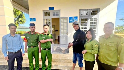लाम डोंग प्रांत के निवासियों ने स्वेच्छा से दो जंगली जानवरों को सौंप दिया।