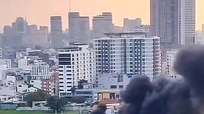 Navio de cruzeiro pega fogo no rio Saigon