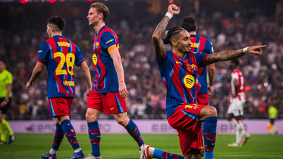 Barcelona pokonała Bilbao 5-0 i awansowała do finału Superpucharu Hiszpanii.