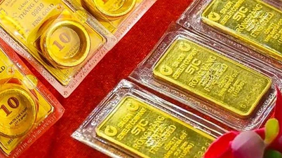 Harga emas batangan naik 3 juta VND per tael pagi ini.