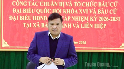 Đoàn kiểm tra Ủy ban bầu cử tỉnh kiểm tra công tác chuẩn bị và tổ chức bầu cử tại các địa phương