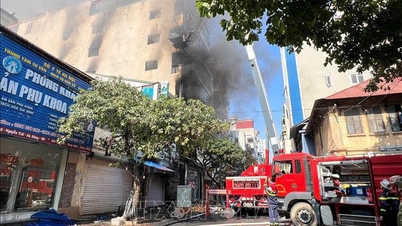 Storbrann bryter ut i Ha Dong-distriktet i Hanoi.
