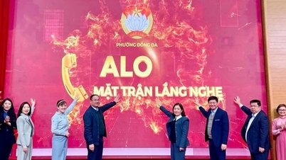 Dong Da Ward melancarkan program "Helo, Barisan Tanah Air sedang mendengar".