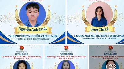 ខេត្ត Tuyen Quang មានសិស្សចំនួន ២៧ នាក់ ដែលទទួលបានងារជា "សិស្សល្អបីនាក់" នៅថ្នាក់កណ្តាល។