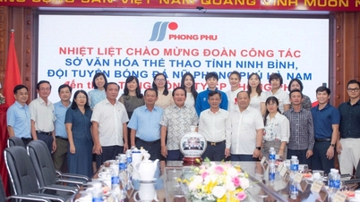 Delegationen från Ninh Binh-provinsens kultur- och idrottsdepartement höll ett arbetsmöte med Phong Phu Joint Stock Company.