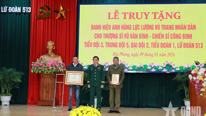 The title of Hero of the People's Armed Forces is posthumously awarded to Sergeant Vu Van Binh.