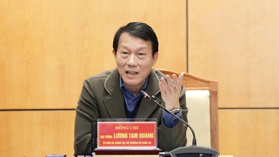 Jeneral Luong Tam Quang, Menteri Keselamatan Awam, bekerjasama dengan wilayah Bac Ninh dalam pelaksanaan projek Lapangan Terbang Antarabangsa Gia Binh.