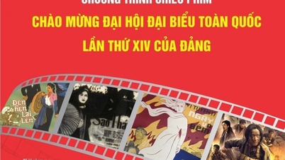 Gratis filmvisninger for å feire den 14. nasjonalkongressen til Vietnams kommunistparti i Hanoi.