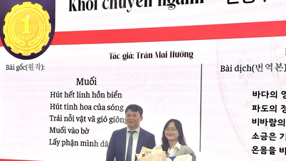 Nguyen Huynh Khanh Ngoc a câștigat premiul întâi la Concursul de traducere literară vietnameză-coreeană, coreeană-vietnameză din 2025.