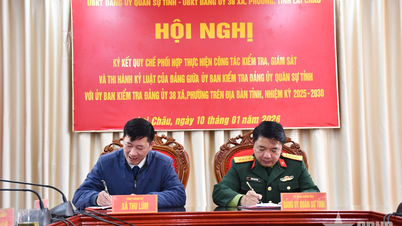 Lai Châu: Ký kết Quy chế phối hợp giữa các Ủy ban kiểm tra Đảng ủy