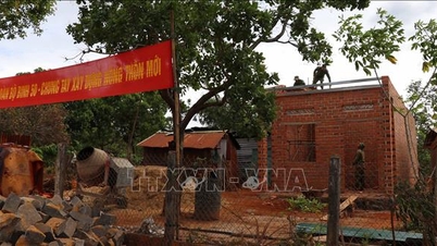 ปฏิบัติการในจังหวัดกวางจุง: กองทัพสร้างบ้านใหม่ครบ 100 หลังในจังหวัดเกียลาย