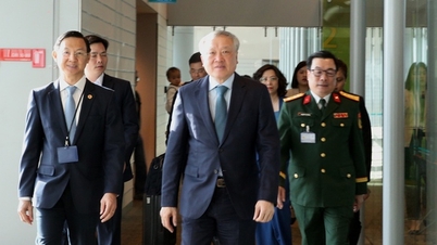 Timbalan Perdana Menteri Tetap Nguyen Hoa Binh tiba di Singapura.