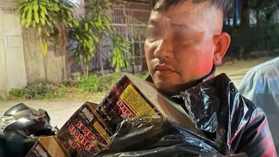 当局は大量の違法花火を密売した容疑者を拘留した。