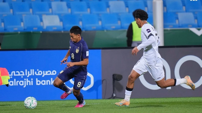 Thailand U23 speelde gelijk tegen Irak U23, waardoor hun kleine kans om de kwartfinales te bereiken behouden blijft.