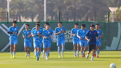 ทีมชาติเวียดนาม U23 พร้อมแล้วสำหรับการแข่งขันนัดตัดสินกับเจ้าภาพซาอุดีอาระเบีย U23