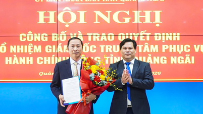 Personnel changes in Quang Ngai: Mr. Nguyen Thanh Hoai appointed as director of the public administration center.