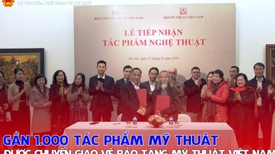Gần 1.000 tác phẩm mỹ thuật được chuyển giao về Bảo tàng Mỹ thuật Việt Nam