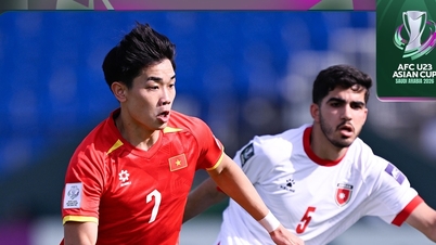Video Dinh Bac menjaringkan gol yang menakjubkan menentang pasukan U23 Arab Saudi.