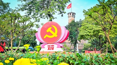 [Foto] Hanoi, ibu kota, dengan cemerlangnya mengalu-alukan Kongres Kebangsaan Parti ke-14.