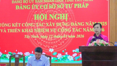 Đảng ủy cơ sở Sở Tư pháp Tây Ninh tổ chức Hội nghị Tổng kết công tác xây dựng Đảng năm 2025