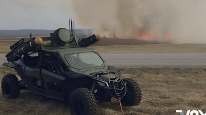 Украина развертывает «охотников» — модифицированные вездеходы, оснащенные ракетами «Хеллфайр».