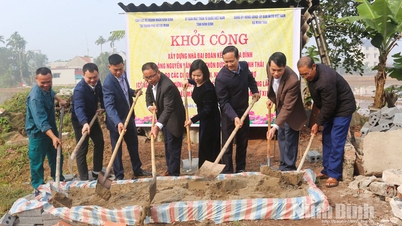 ការសាងសង់ផ្ទះសាមគ្គីភាពសម្រាប់គ្រួសារមួយក្នុងស្ថានភាពលំបាកខ្លាំងនៅឃុំមិញថាយចាប់ផ្តើម។