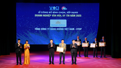 Vietnam Airlines vào Top 20 Doanh nghiệp Văn hóa, Uy tín 2025: Văn hóa trở thành nền tảng cho tăng trưởng dài hạn