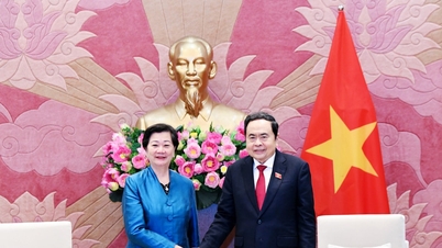 Chủ tịch Quốc hội Trần Thanh Mẫn tiếp Đại sứ Vương quốc Campuchia
