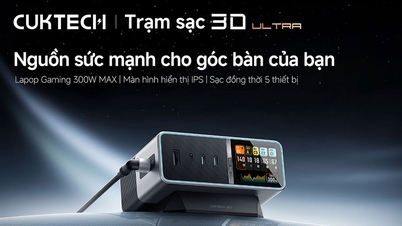 CUKTECH amplía su cartera de productos en Vietnam con la estación de carga de escritorio 30 Ultra.