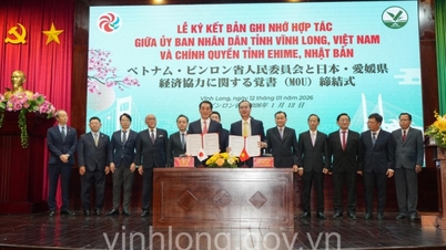 Οι Vinh Long και Ehime υπέγραψαν Μνημόνιο Συνεργασίας για πολυτομεακή συνεργασία.