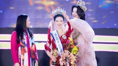 Jenta fra Hanoi ble kronet til Miss Tourism Vietnam 2026, og imponerte dommerne med sin enestående tospråklige prestasjon.