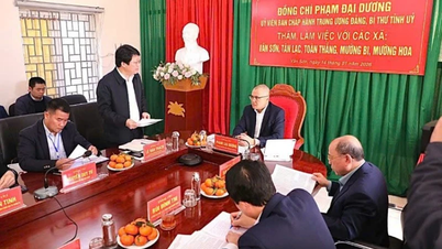 Bí thư Tỉnh ủy Phú Thọ Phạm Đại Dương làm việc tại khu vực Hòa Bình (cũ)