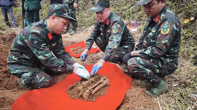 Rămășițele a patru soldați căzuți la datorie au fost recuperate în comuna Dong Van.