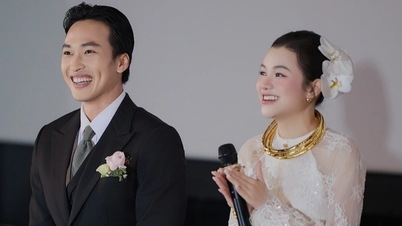 Vu Thuy Linh bertukar menjadi pengantin perempuan, bergandingan dengan Lam Thanh Nha dalam filem "Red Rain".