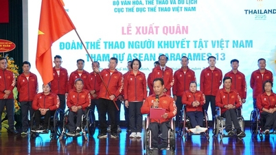 ทีมพาราลิมปิกเวียดนามออกเดินทางไปร่วมการแข่งขันกีฬาพาราลิมปิกอาเซียนครั้งที่ 13 แล้ว